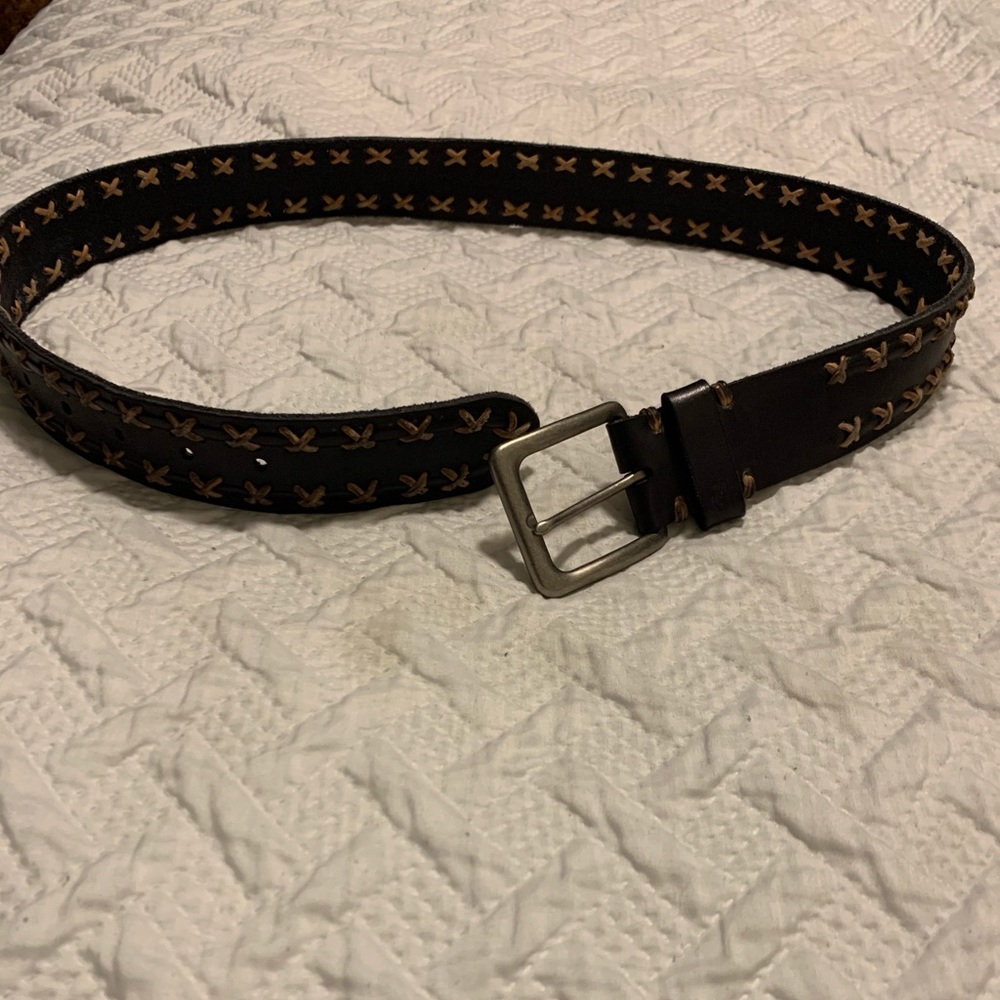 Brown and  light brown Suede men’s belt